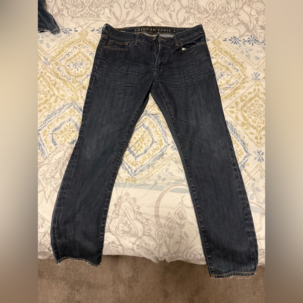 American Eagle Dark Blue slim stretch Denim 34x30